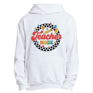 Teacher Mode Retro Vibe Back To School Teacher Life Urban Pullover Hoodie