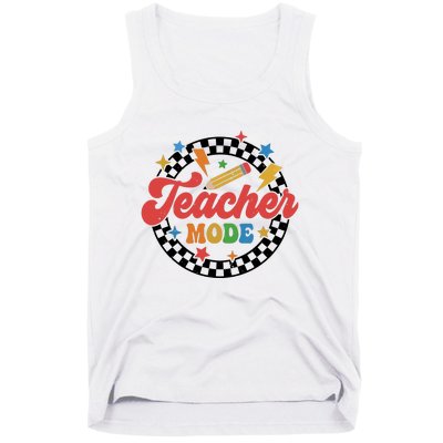 Teacher Mode Retro Vibe Back To School Teacher Life Tank Top