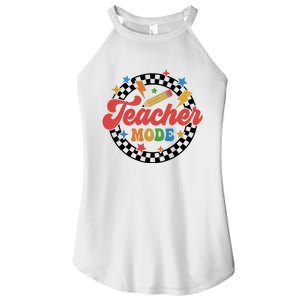 Teacher Mode Retro Vibe Back To School Teacher Life Women's Perfect Tri Rocker Tank