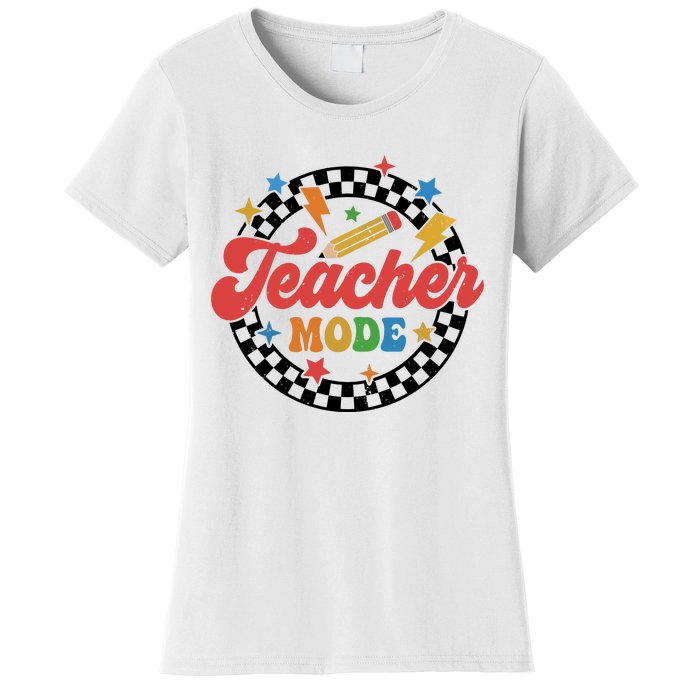 Teacher Mode Retro Vibe Back To School Teacher Life Women's T-Shirt