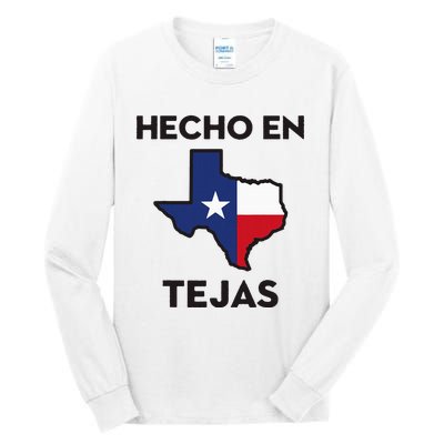 Texan Mexican Roots Hecho En Tejas Mexico Texas American Tall Long Sleeve T-Shirt