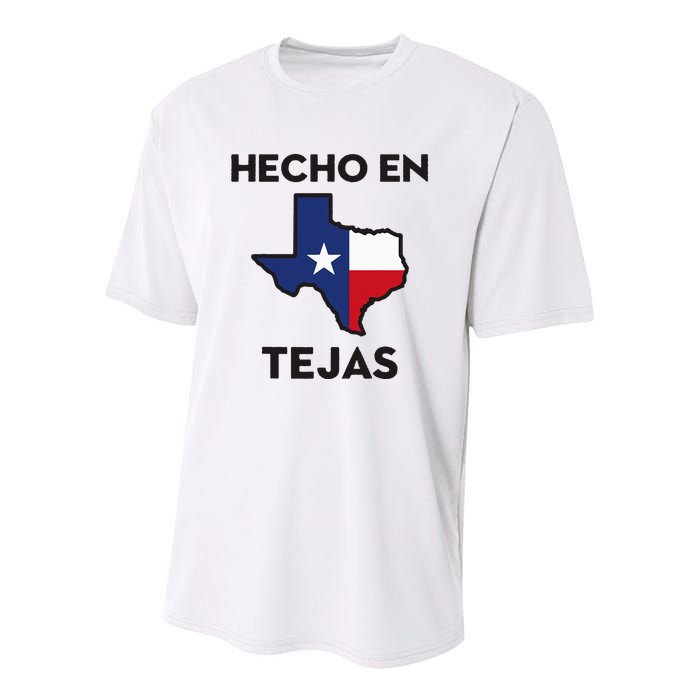 Texan Mexican Roots Hecho En Tejas Mexico Texas American Youth Performance Sprint T-Shirt