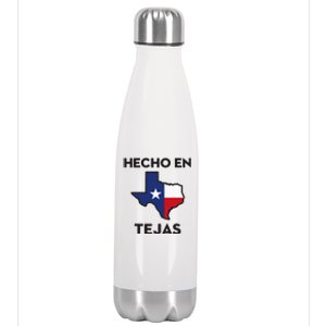 Texan Mexican Roots Hecho En Tejas Mexico Texas American Stainless Steel Insulated Water Bottle