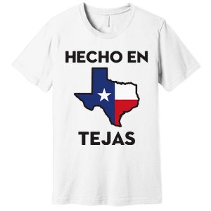 Texan Mexican Roots Hecho En Tejas Mexico Texas American Premium T-Shirt