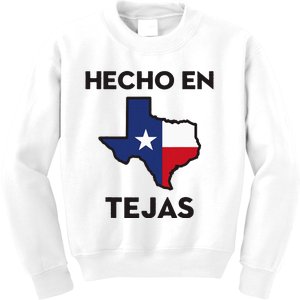 Texan Mexican Roots Hecho En Tejas Mexico Texas American Kids Sweatshirt