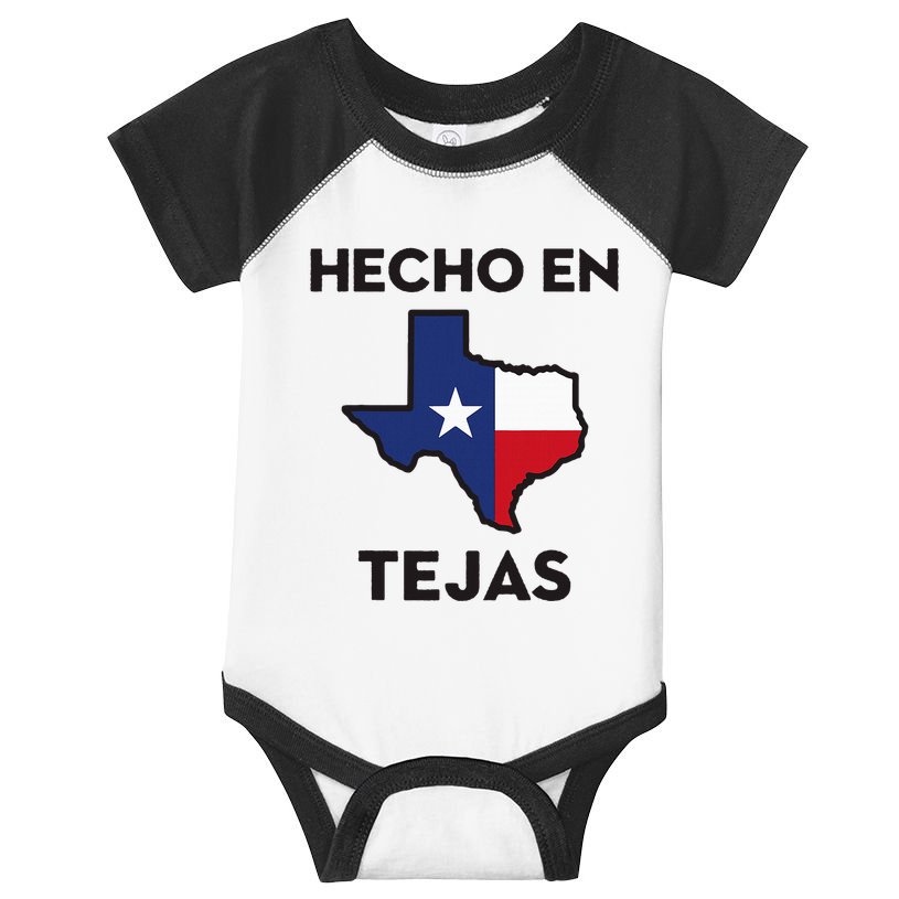 Texan Mexican Roots Hecho En Tejas Mexico Texas American Infant Baby Jersey Bodysuit
