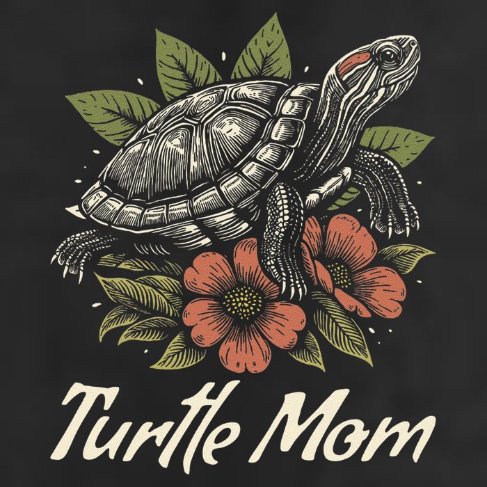Turtle Mom Red-Eared Slider Lover Reptile Beautiful Floral 11oz C Handle Ceramic Mug