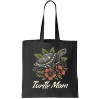 Turtle Mom Red-Eared Slider Lover Reptile Beautiful Floral Bag