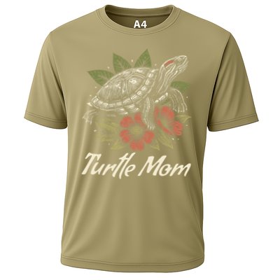 Turtle Mom Red-Eared Slider Lover Reptile Beautiful Floral Performance Shirt