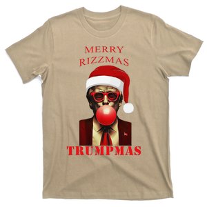 Trump Merry Rizzmas Trumpmas Funny Christmas Bubble T-Shirt