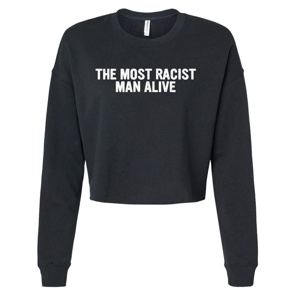 The Most Racist Man Alive Apparel Cropped Pullover Crew