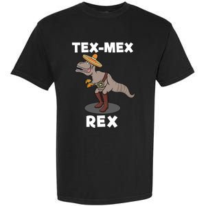 Tex Mex Rex Texas Mexican Cowboy Tyrannosaurus Dinosaur Garment-Dyed Heavyweight T-Shirt