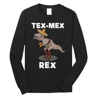 Tex Mex Rex Texas Mexican Cowboy Tyrannosaurus Dinosaur Long Sleeve Shirt