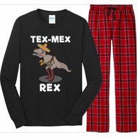 Tex Mex Rex Texas Mexican Cowboy Tyrannosaurus Dinosaur Long Sleeve Pajama Set