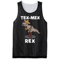 Tex Mex Rex Texas Mexican Cowboy Tyrannosaurus Dinosaur Mesh Reversible Basketball Jersey Tank