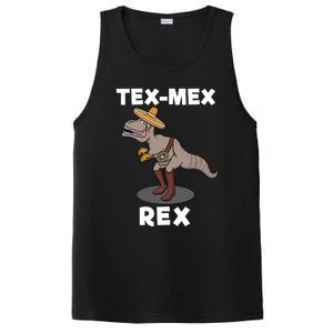 Tex Mex Rex Texas Mexican Cowboy Tyrannosaurus Dinosaur PosiCharge Competitor Tank