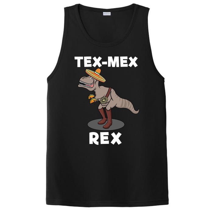 Tex Mex Rex Texas Mexican Cowboy Tyrannosaurus Dinosaur PosiCharge Competitor Tank