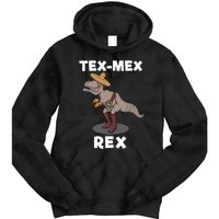 Tex Mex Rex Texas Mexican Cowboy Tyrannosaurus Dinosaur Tie Dye Hoodie