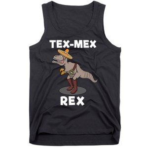 Tex Mex Rex Texas Mexican Cowboy Tyrannosaurus Dinosaur Tank Top