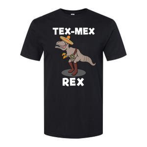 Tex Mex Rex Texas Mexican Cowboy Tyrannosaurus Dinosaur Softstyle CVC T-Shirt