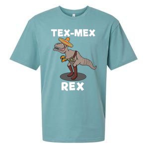 Tex Mex Rex Texas Mexican Cowboy Tyrannosaurus Dinosaur Sueded Cloud Jersey T-Shirt