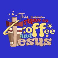This Mom Runs On Coffee And Jesus! Zip Tote Bag