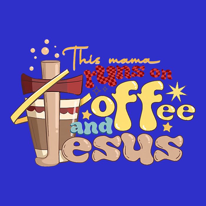 This Mom Runs On Coffee And Jesus! Zip Tote Bag