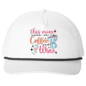 This Mom Runs On Coffee And Wine Snapback Five-Panel Rope Hat