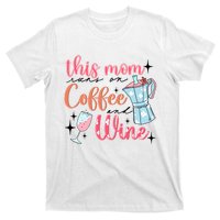 This Mom Runs On Coffee And Wine T-Shirt