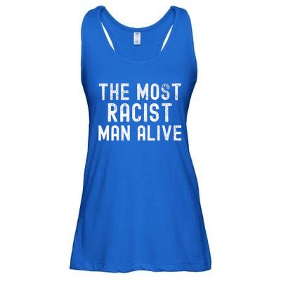 The Most Racist Man Alive Ladies Essential Flowy Tank