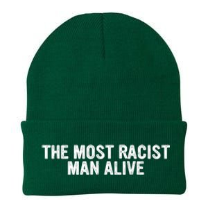 The Most Racist Man Alive Funny Sayings Knit Cap Winter Beanie