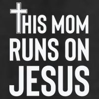 This Mom Runs On Jesus Christian Mother's Day 11oz C Handle Ceramic Mug