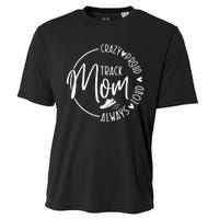 Track Mom Runner Sports Mom Motherhood Cooling Performance Crew T-Shirt