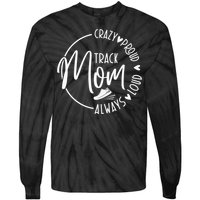 Track Mom Runner Sports Mom Motherhood Tie-Dye Long Sleeve Shirt