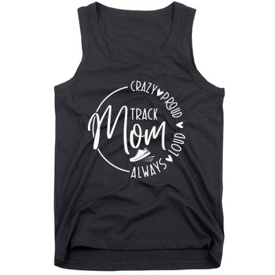 Track Mom Runner Sports Mom Motherhood Tank Top