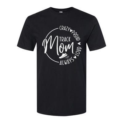 Track Mom Runner Sports Mom Motherhood Softstyle CVC T-Shirt