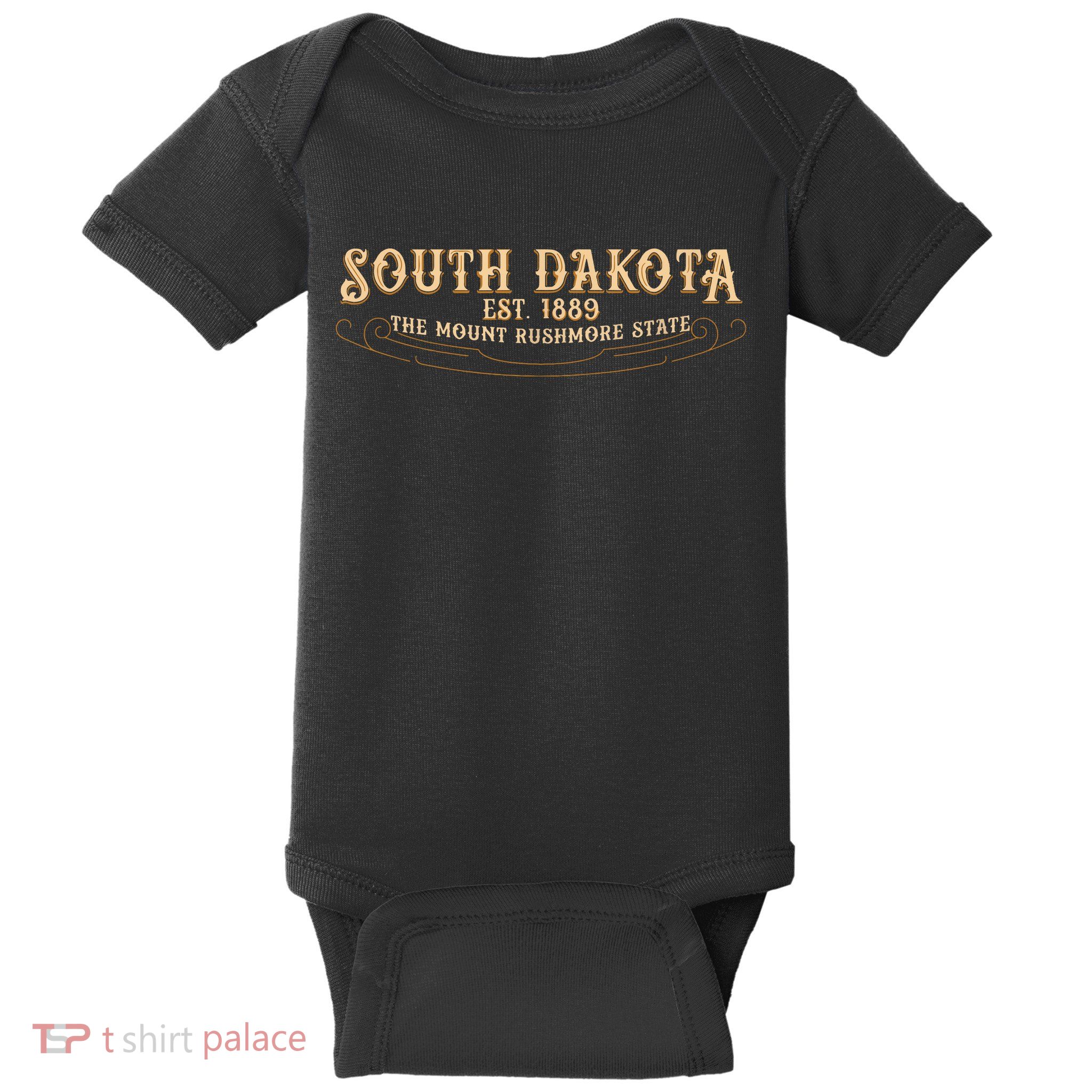 The Mount Rushmore State South Dakota Baby Bodysuit