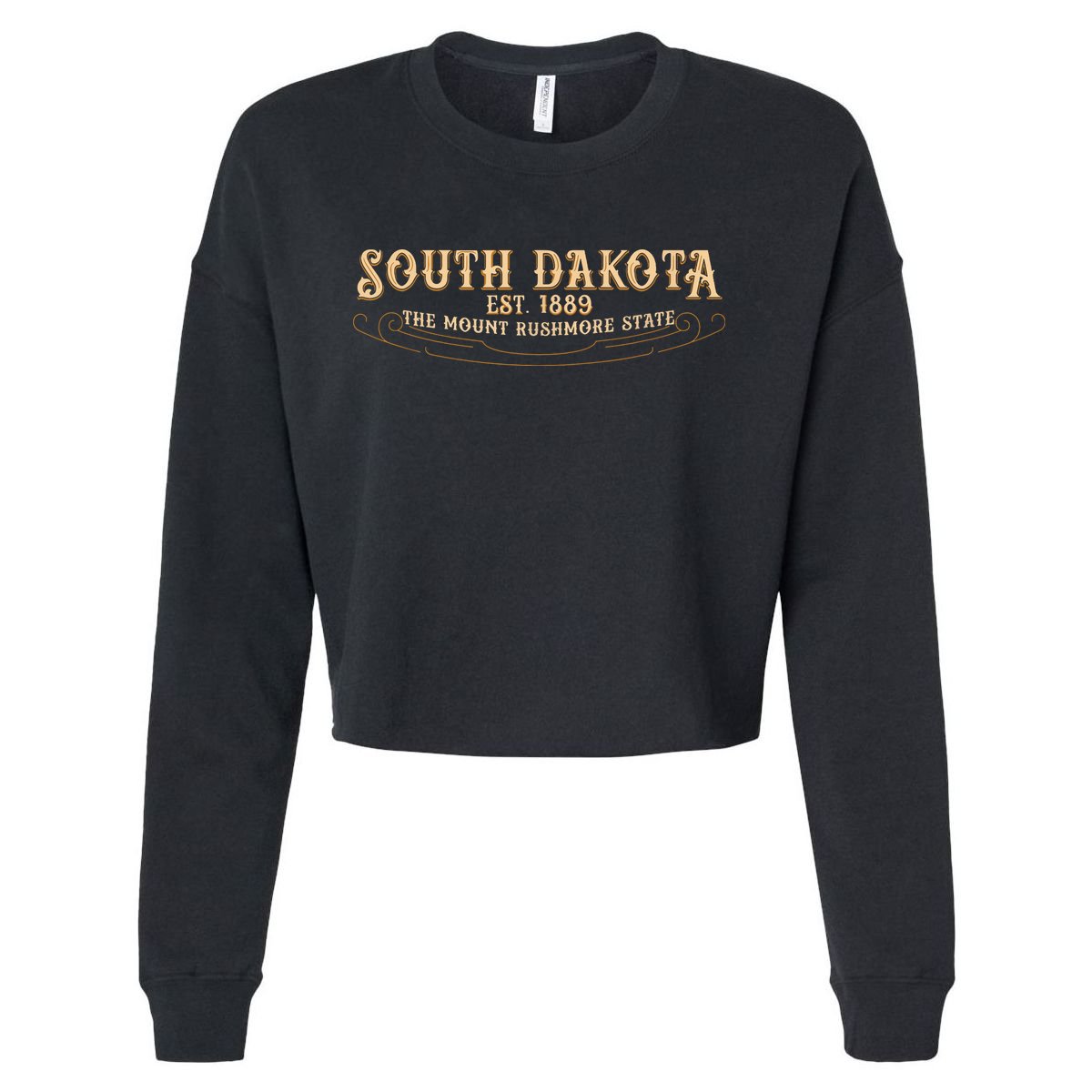 The Mount Rushmore State South Dakota Cropped Pullover Crew