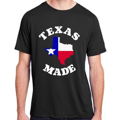 Texas Made Red White And Blue Texas Flag Texas State Pride Adult ChromaSoft Performance T-Shirt