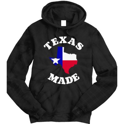 Texas Made Red White And Blue Texas Flag Texas State Pride Tie Dye Hoodie