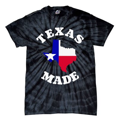 Texas Made Red White And Blue Texas Flag Texas State Pride Tie-Dye T-Shirt