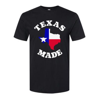 Texas Made Red White And Blue Texas Flag Texas State Pride Softstyle CVC T-Shirt