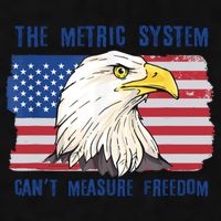 The Metric System Cant Measure Freedom 4th Of July Ladies PosiCharge Tri-Blend Wicking Tank
