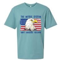 The Metric System Cant Measure Freedom 4th Of July Sueded Cloud Jersey T-Shirt