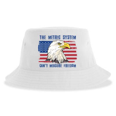 The Metric System Cant Measure Freedom 4th Of July Sustainable Bucket Hat