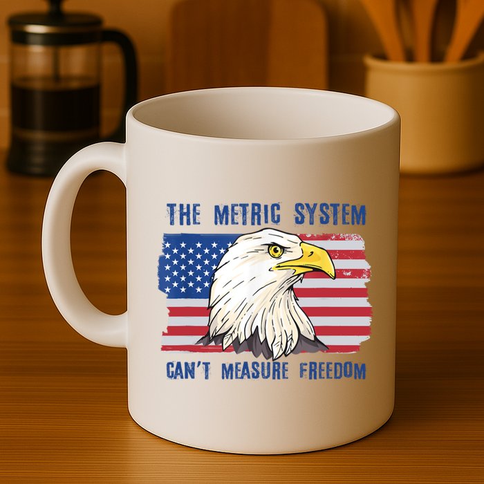 The Metric System Cant Measure Freedom 4th Of July Mug