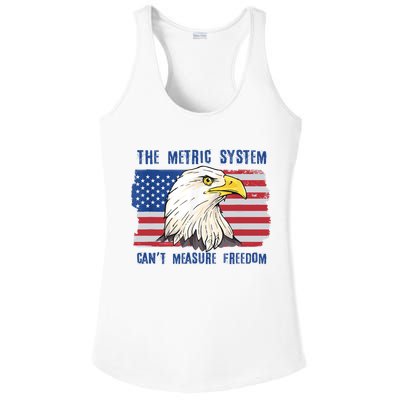 The Metric System Cant Measure Freedom 4th Of July Ladies PosiCharge Competitor Racerback Tank