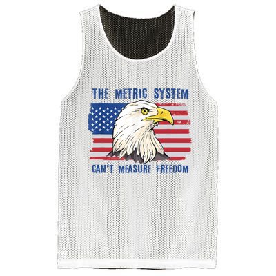 The Metric System Cant Measure Freedom 4th Of July Mesh Reversible Basketball Jersey Tank