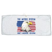 The Metric System Cant Measure Freedom 4th Of July Large Microfiber Waffle Golf Towel
