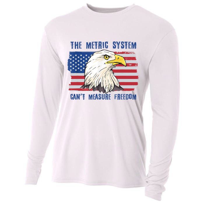 The Metric System Cant Measure Freedom 4th Of July Cooling Performance Long Sleeve Crew
